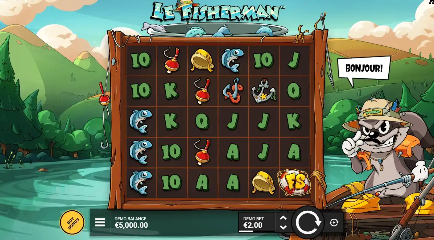 Le Fisherman slot specifications — RTP 96.33% and 15,000× max win